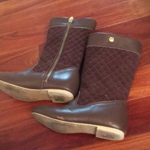 Girls used brown riding boots sz 13